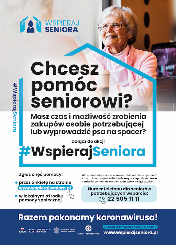 Wspieraj Seniora - plakat akcji