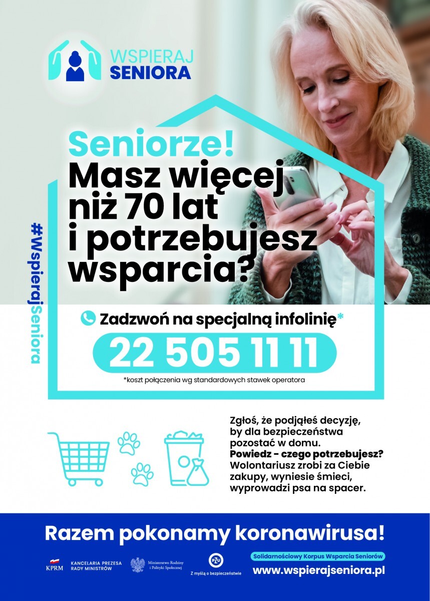 Wspieraj Seniora - plakat akcji 