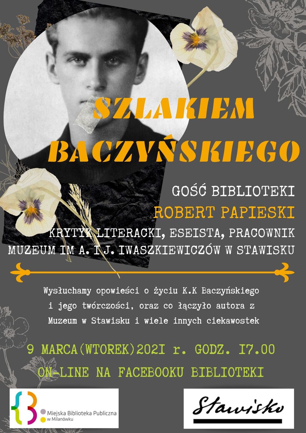 Szlakiem Baczyńskiego - plakat