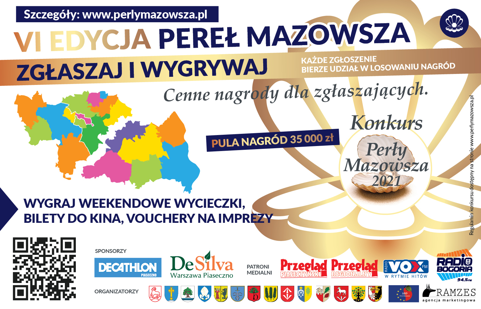 VI edycja Pereł Mazowsza - plakat