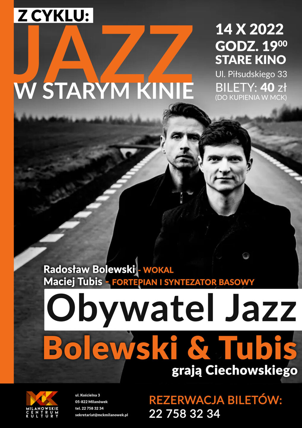 Jazz w Starym Kinie: Bolewski & Tubis “Obywatel jazz” - plakat