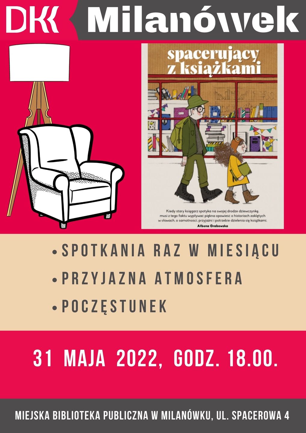 Dyskusyjny Klub Książki - maj - plakat