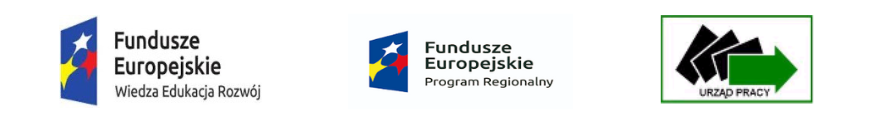 Logo Fundusze Europejskie, Urząd Pracy