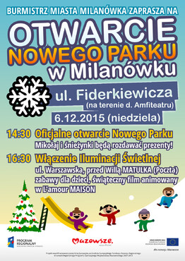 Zapraszamy na otwarcie Nowego Parku w Milanówku! - grafika