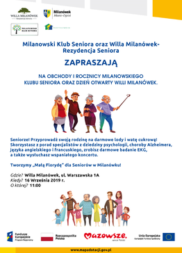 Milanowski Klub Seniora zaprasza - grafika