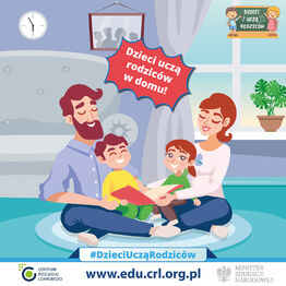Dzieci uczą rodziców w domu!  - grafika