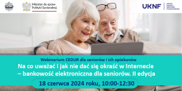 Webinarium CEDUR dla seniorów i ich opiekunów - grafika