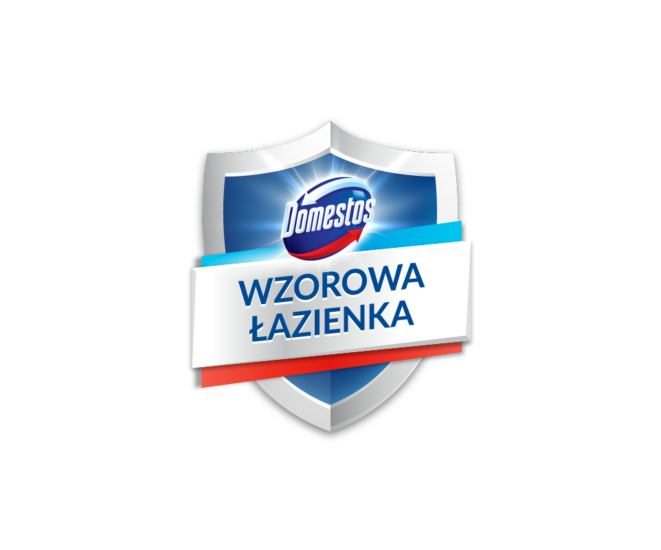 Logo Domestos "Wzorowa Łazienka"