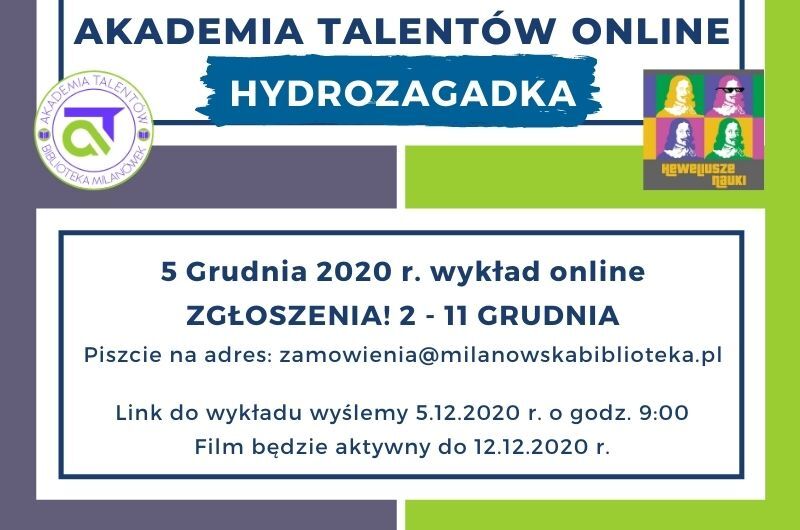 Akademia Talentów: Hydrozagadka - baner