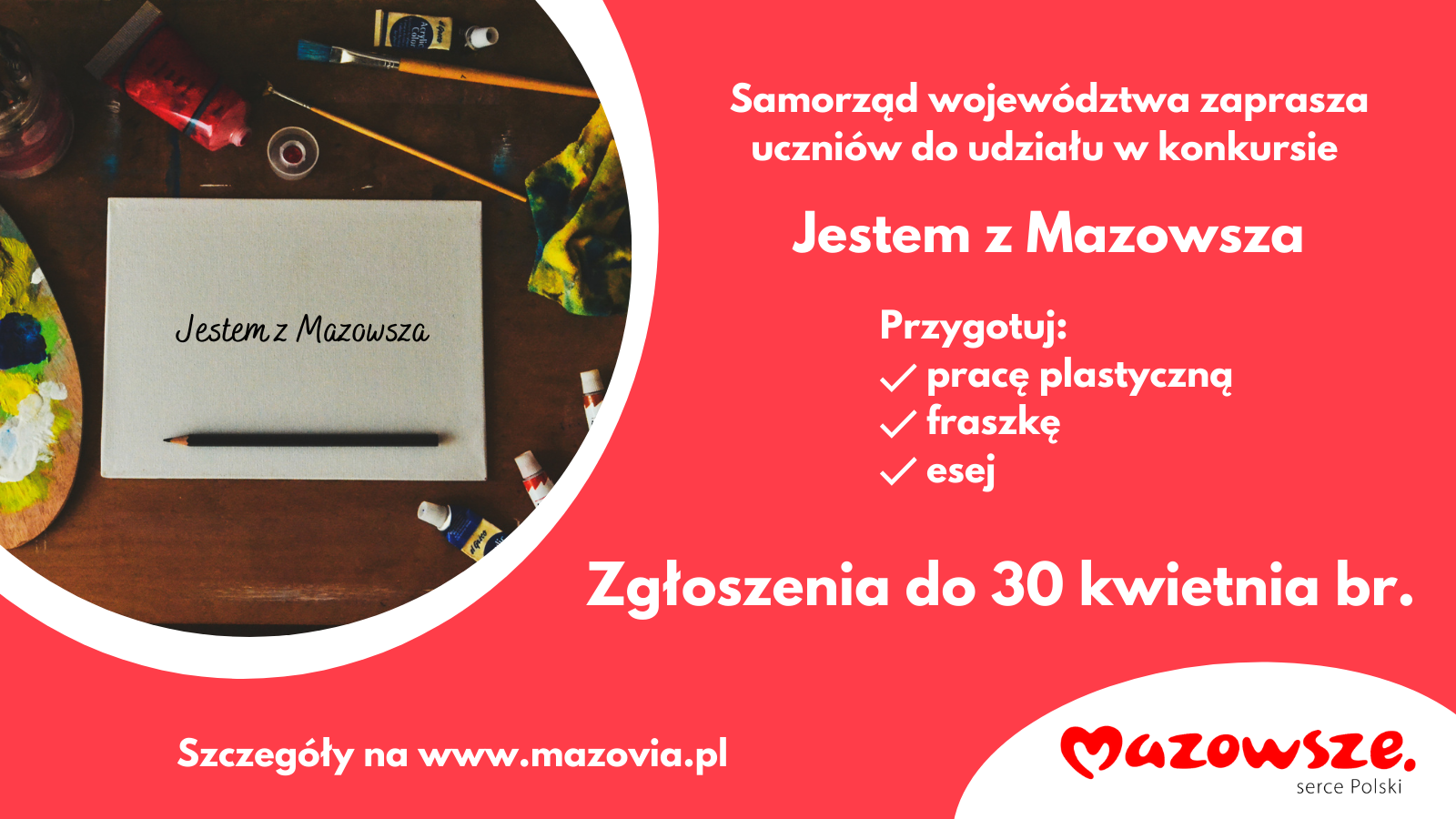 Konkurs 'Jestem z Mazowsza' - infografika