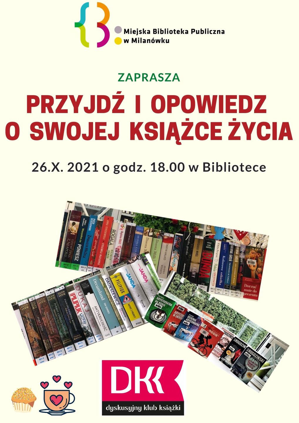 Dyskusyjny Klub Książki - październik - plakat