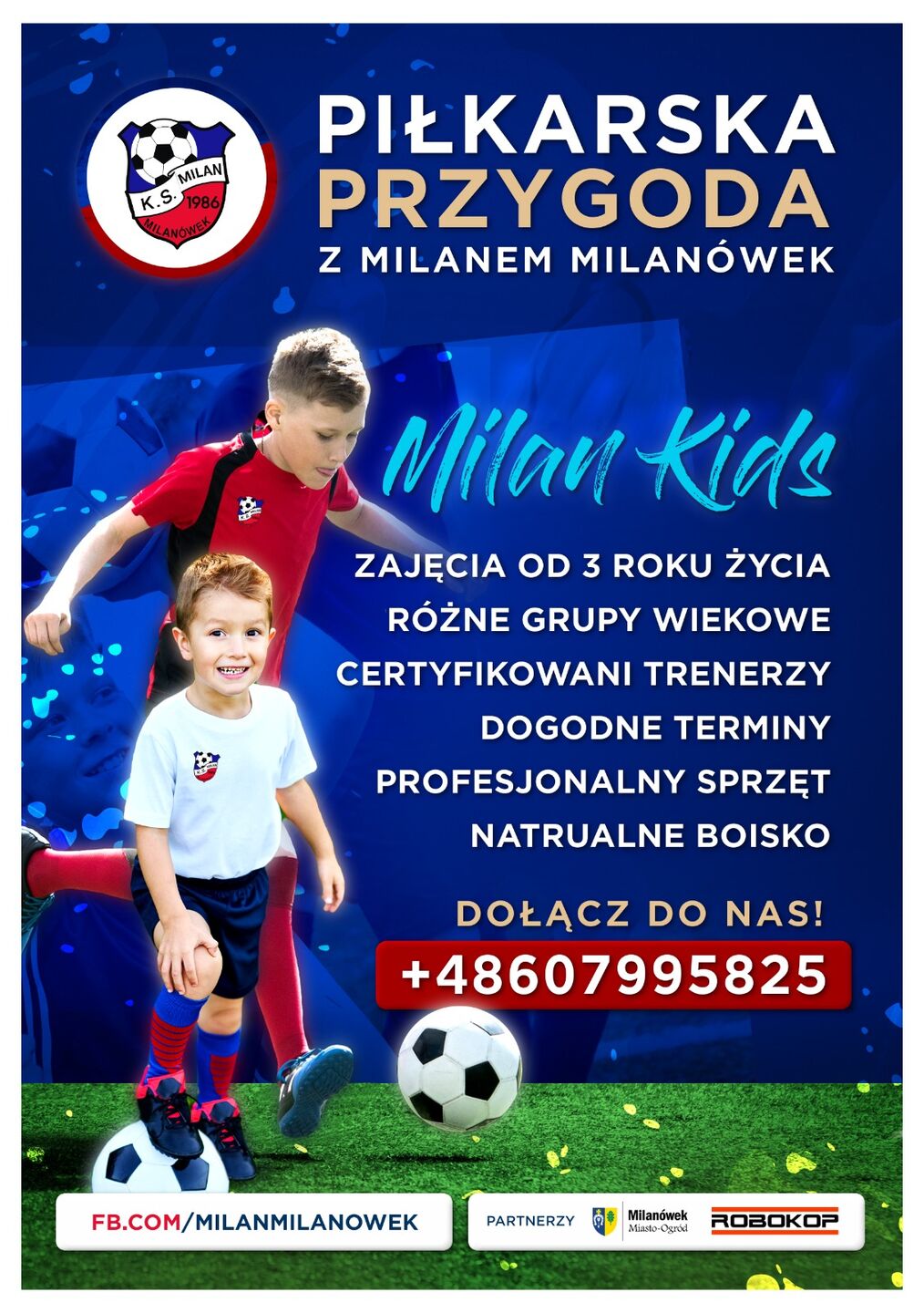 Rozpocznij piłkarską przygodę z KS Milan Milanówek