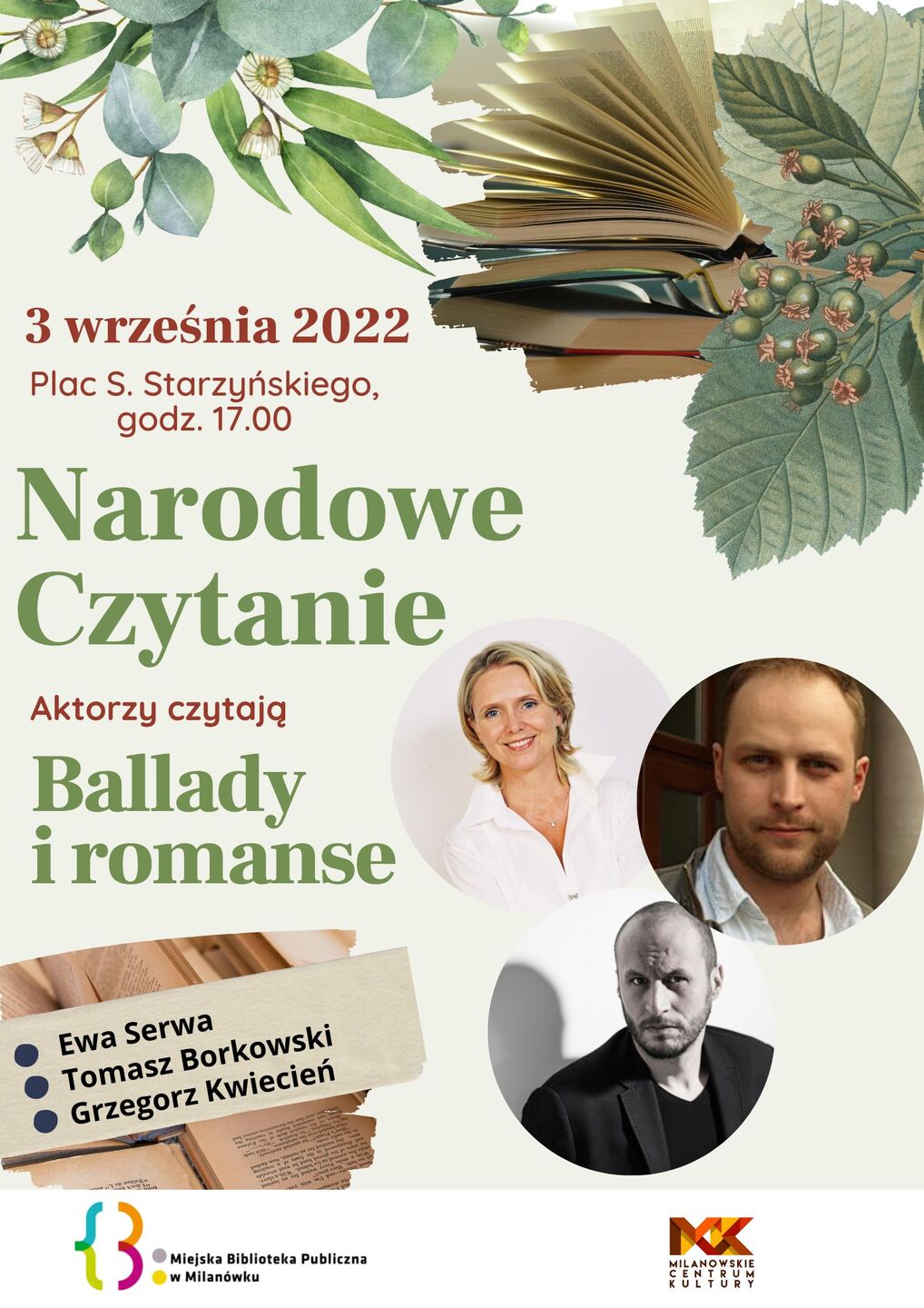 Narodowe czytanie 2022 - plakat