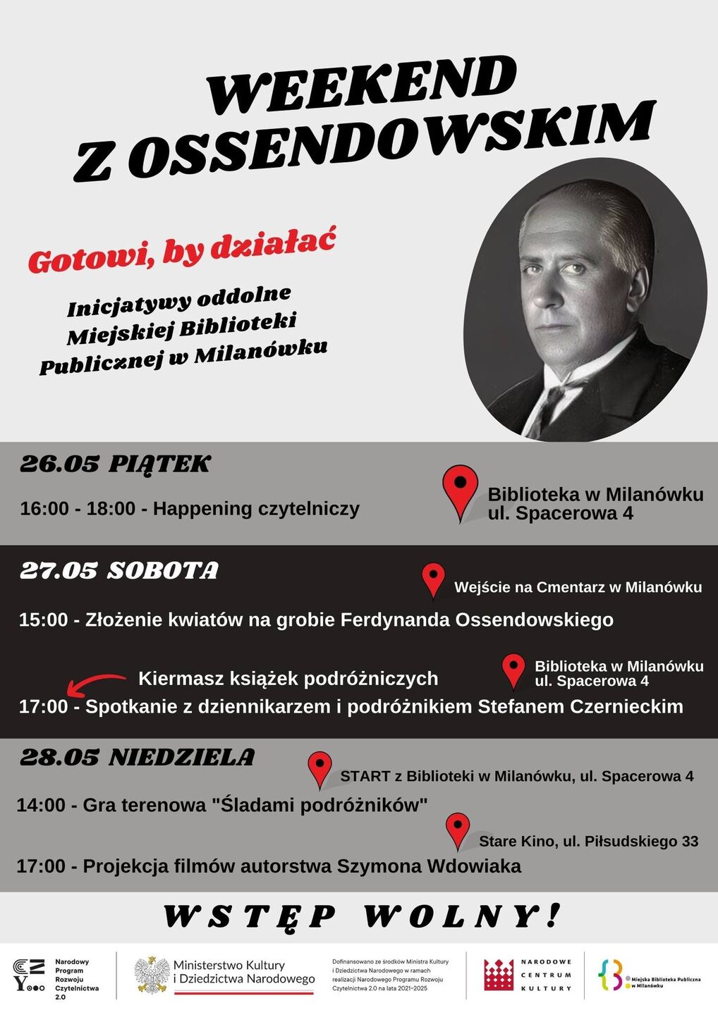 Weekend z Ossendowskim - plakat