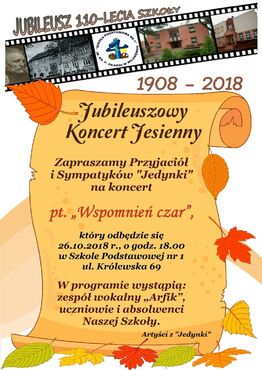 Jubileuszowy Koncert Jesienny - grafika