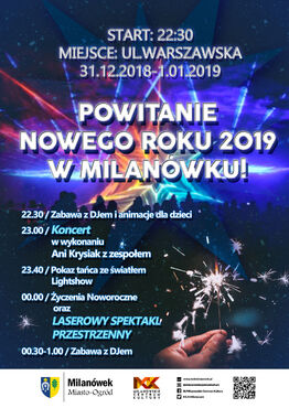 Powitanie Nowego Roku w Milanówku - grafika