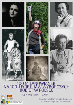 100 Milanowianek na 100-lecie praw wyborczych kobiet w Polsce - grafika