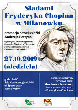 Promocja książki „Śladami Fryderyka Chopina w Milanówku” - grafika