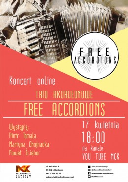 MCK: Koncert live Free Accordions - grafika