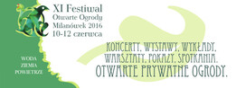 XI Festiwal Otwarte Ogrody 2016 - grafika